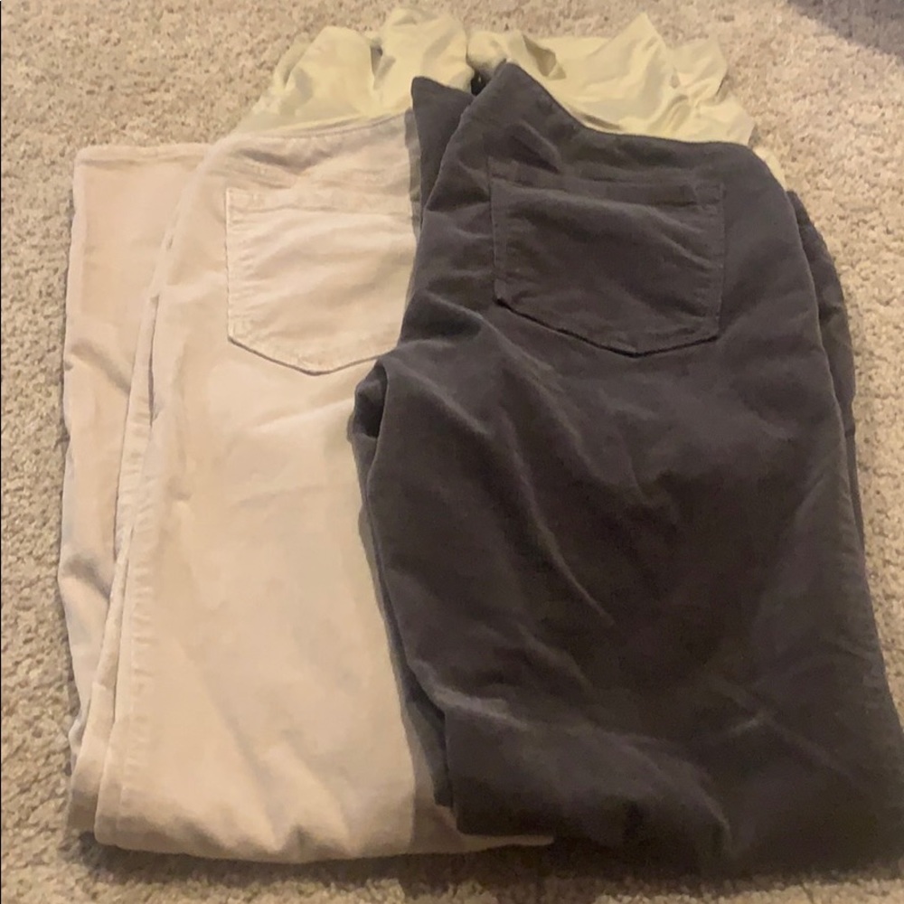 Bootcut maternity loft pant lot size 8 two pair